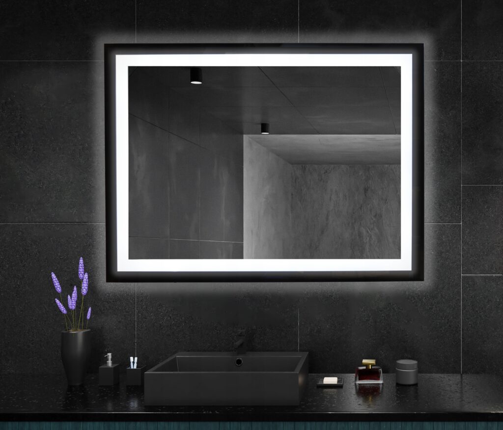 Lustro łazienkowe podświetlane Led Reon 70x90cm - obrazek 3