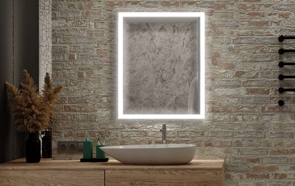 Lustro łazienkowe podświetlane Led Serena 50x70cm - obrazek 6
