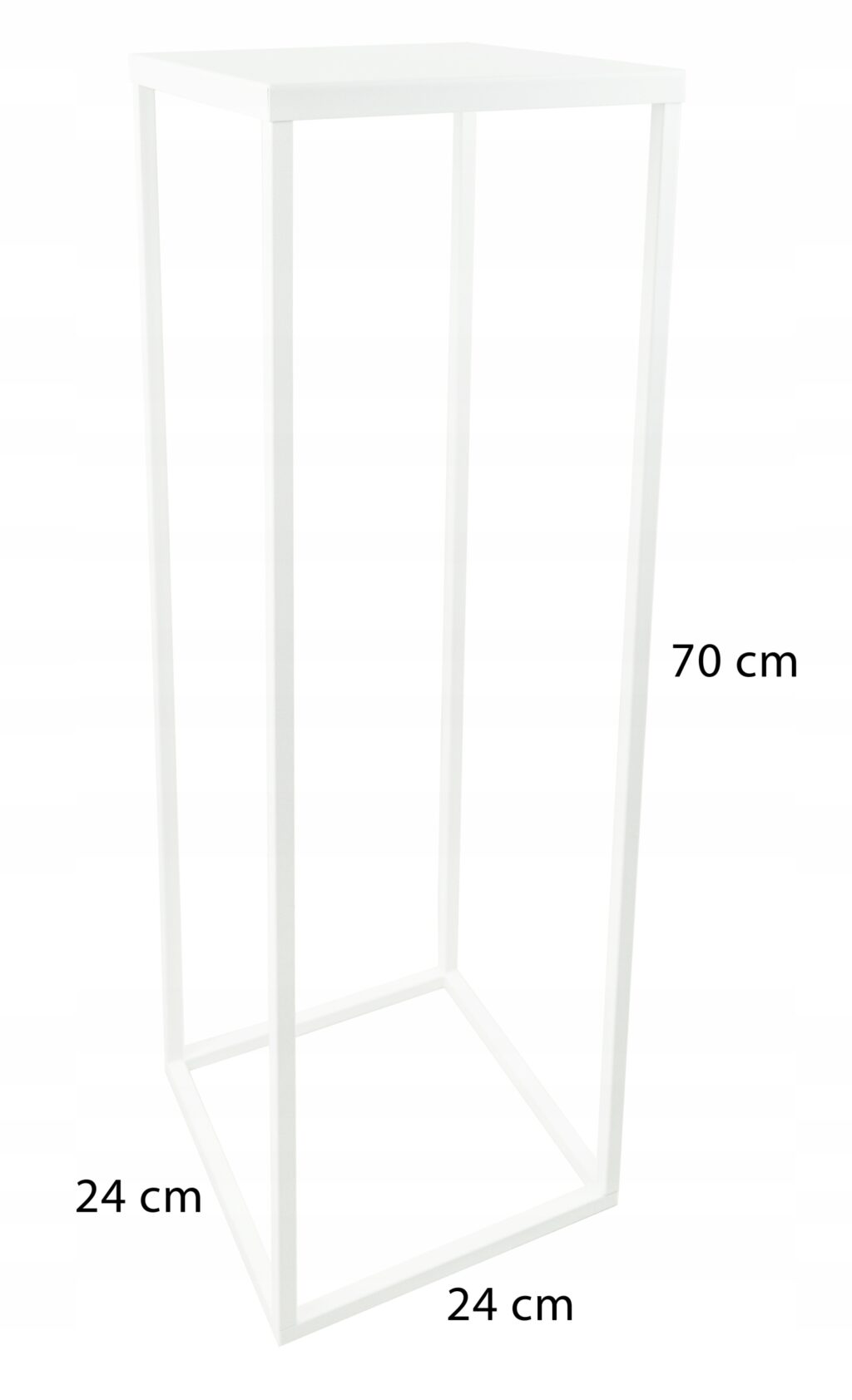 Kwietnik metalowy loft biały zestaw 3 sztuki - obrazek 5