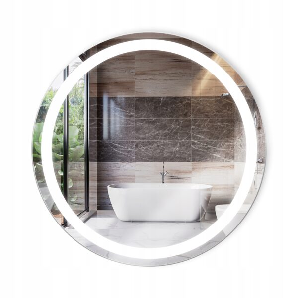 Lustro okrągłe podświetlane Led Optimo fi 50cm