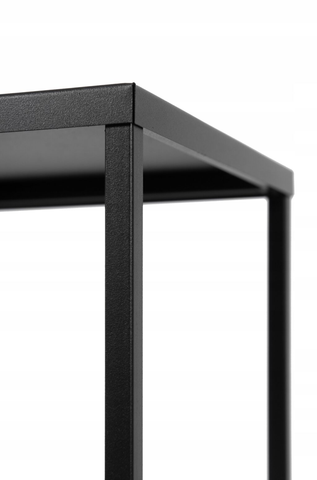 Kwietnik zestaw metalowy stojący loft czarny 2szt - obrazek 6