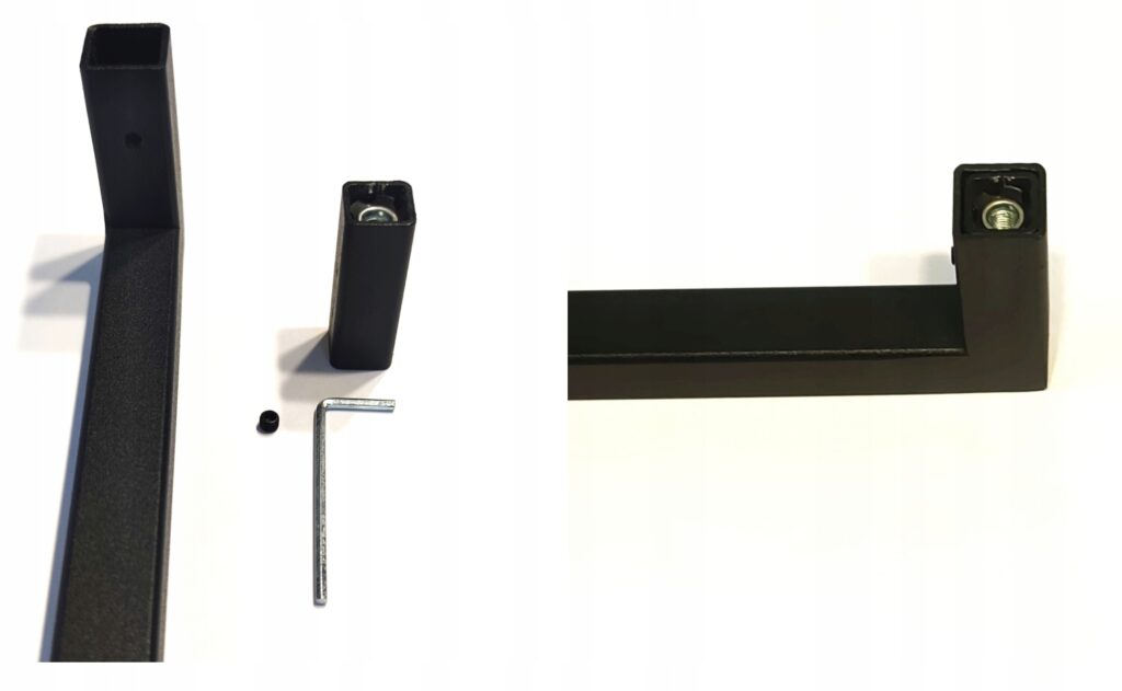 Wieszak metalowy ścienny na ścianę czarny loft - obrazek 8