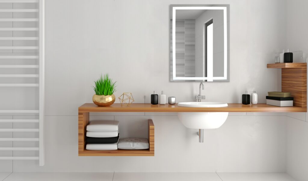 Lustro łazienkowe podświetlane Led Nocturn 60x80cm - obrazek 2