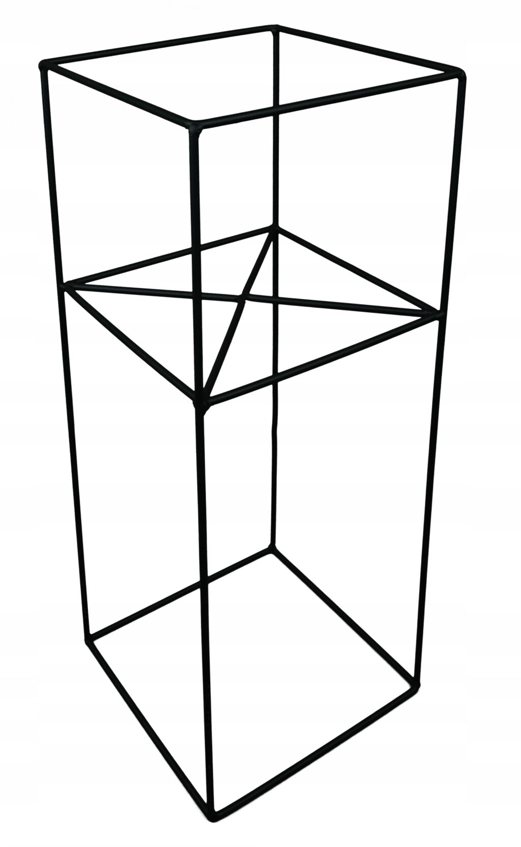 Kwietnik stojący Filo metalowy loft czarny 60 cm - obrazek 2