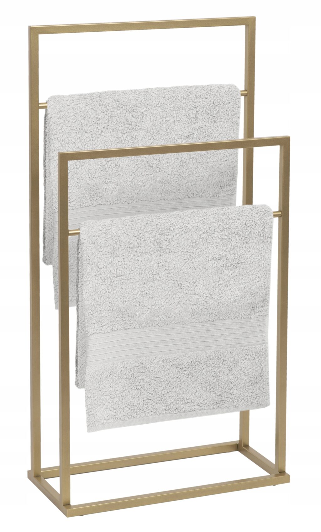 Stojak na ręczniki DUO 2-ramienny złoty