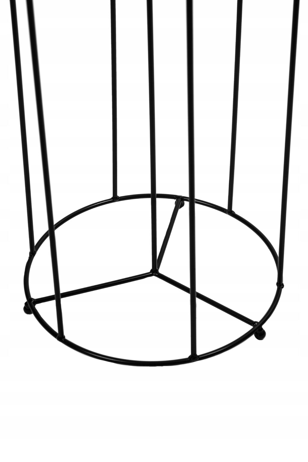 Kwietnik stojący metalowy loft czarny 3donicowy - obrazek 2