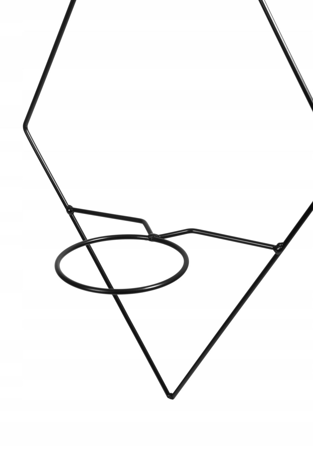 Kwietnik wiszący na ścianę loft czarny Diamante - obrazek 2