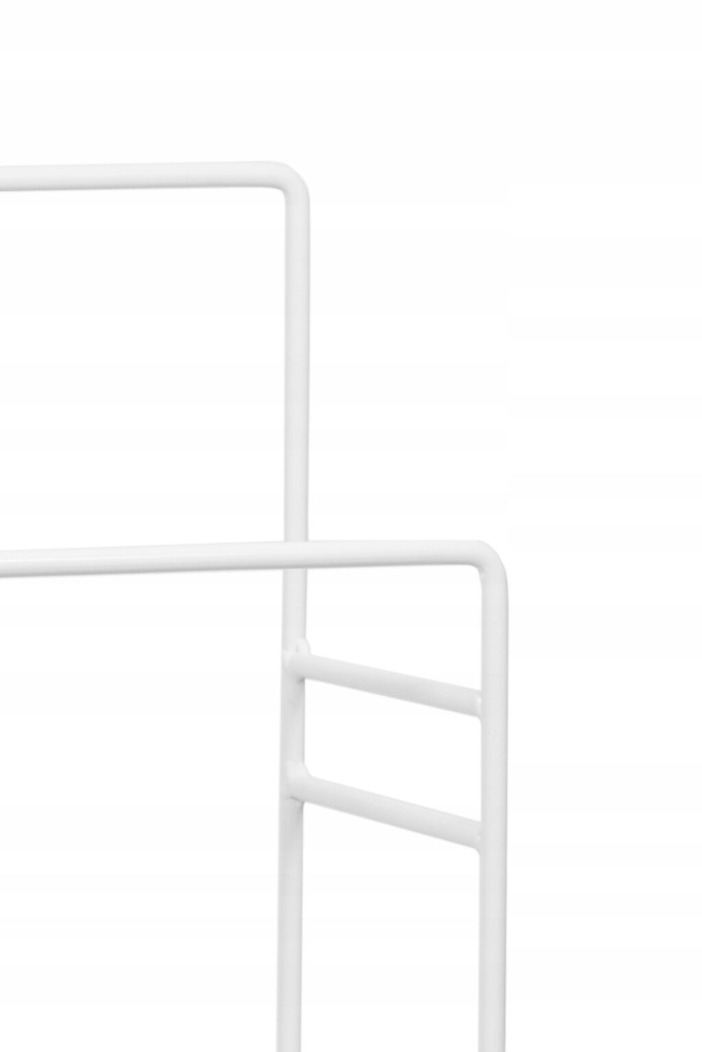 Stojak wieszak łazienkowy na ręczniki loft biały - obrazek 5