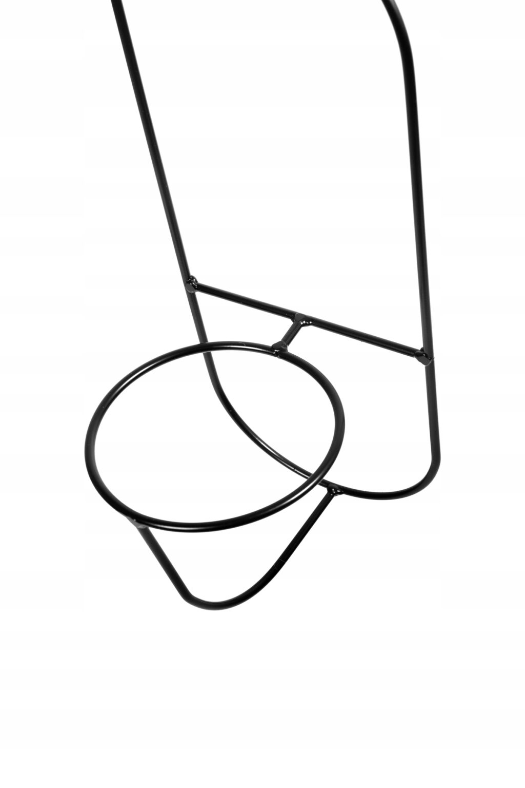 Kwietnik wiszący na ścianę loft czarny drut Piano - obrazek 4