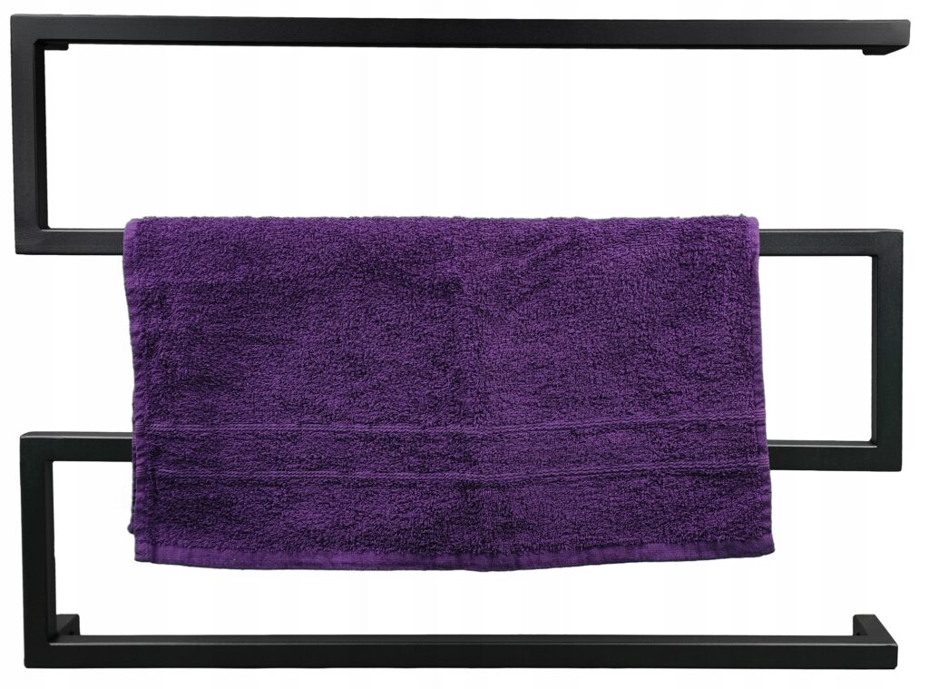 Wieszak metalowy ścienny na ścianę czarny loft - obrazek 4