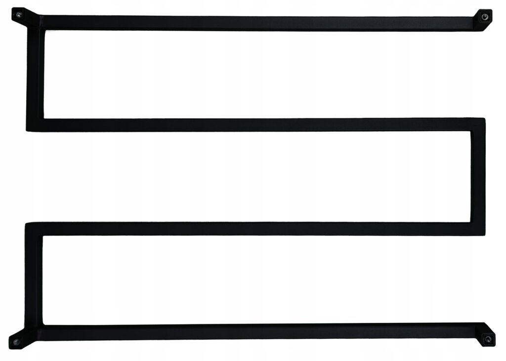 Wieszak metalowy ścienny na ścianę czarny loft - obrazek 7