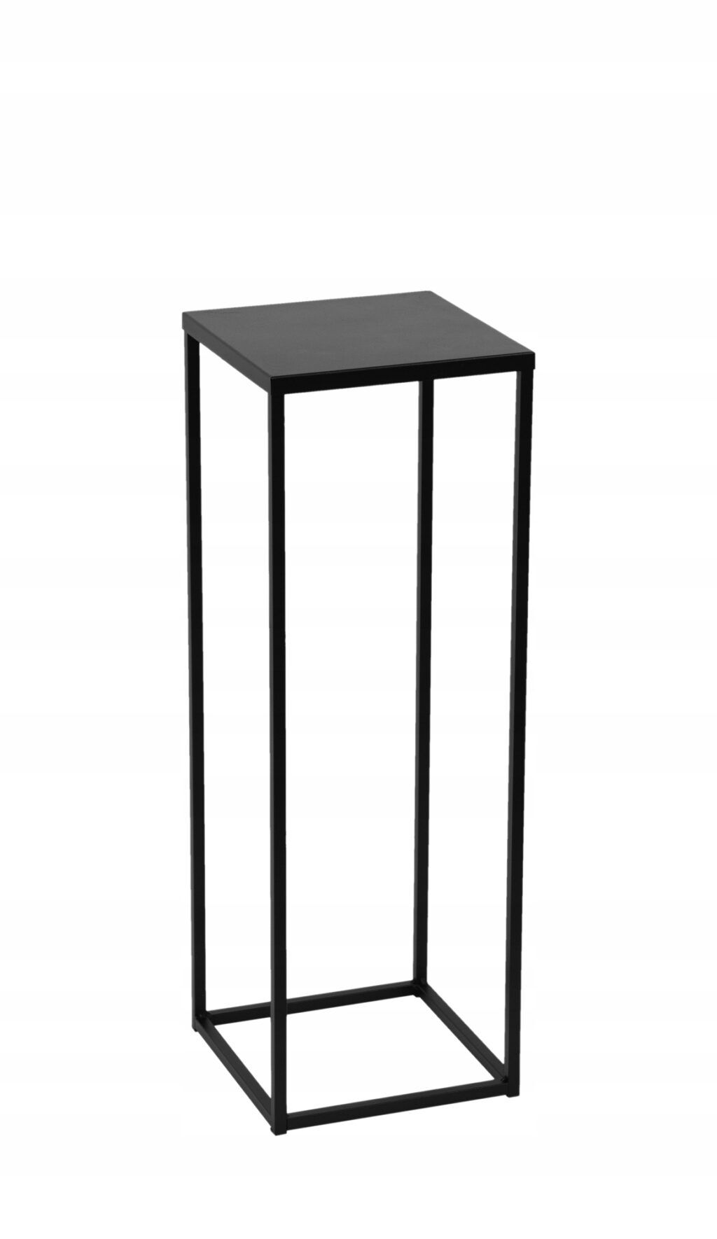 Kwietnik zestaw metalowy stojący loft czarny 2szt - obrazek 2