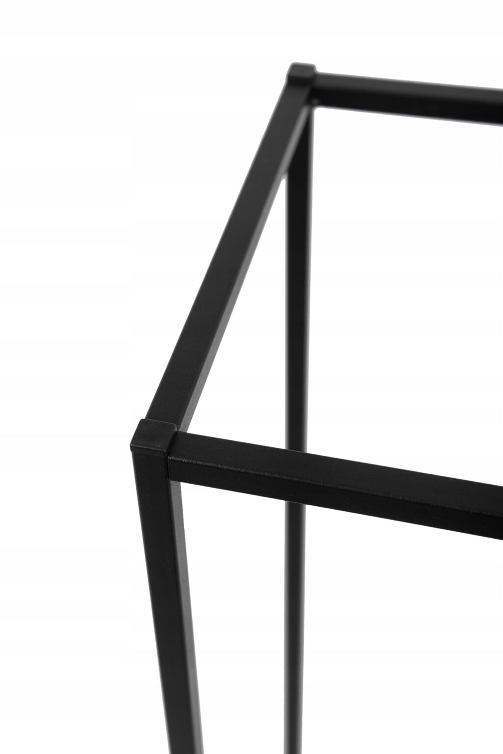 Kwietnik stojący metalowy loft czarny 80cm - obrazek 11