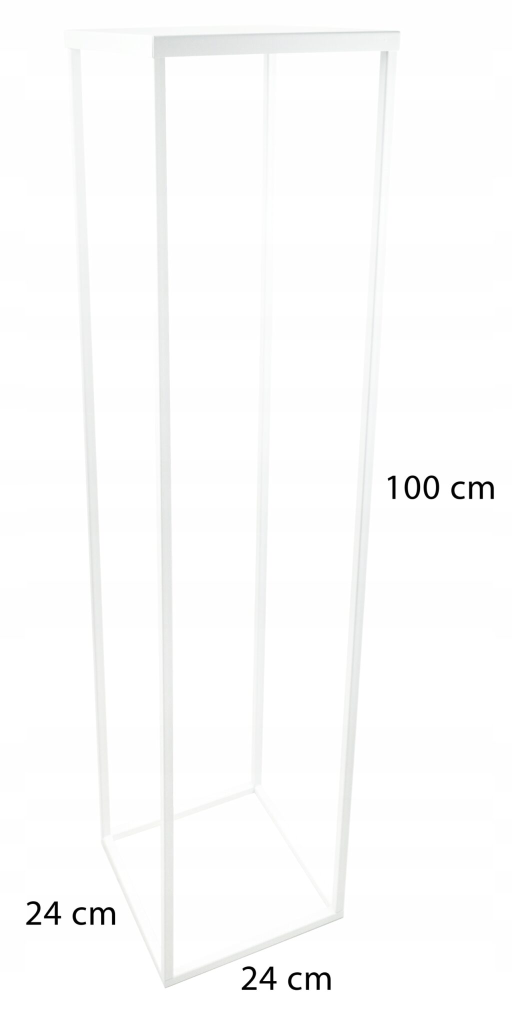 Kwietnik metalowy loft biały zestaw 3 sztuki - obrazek 6