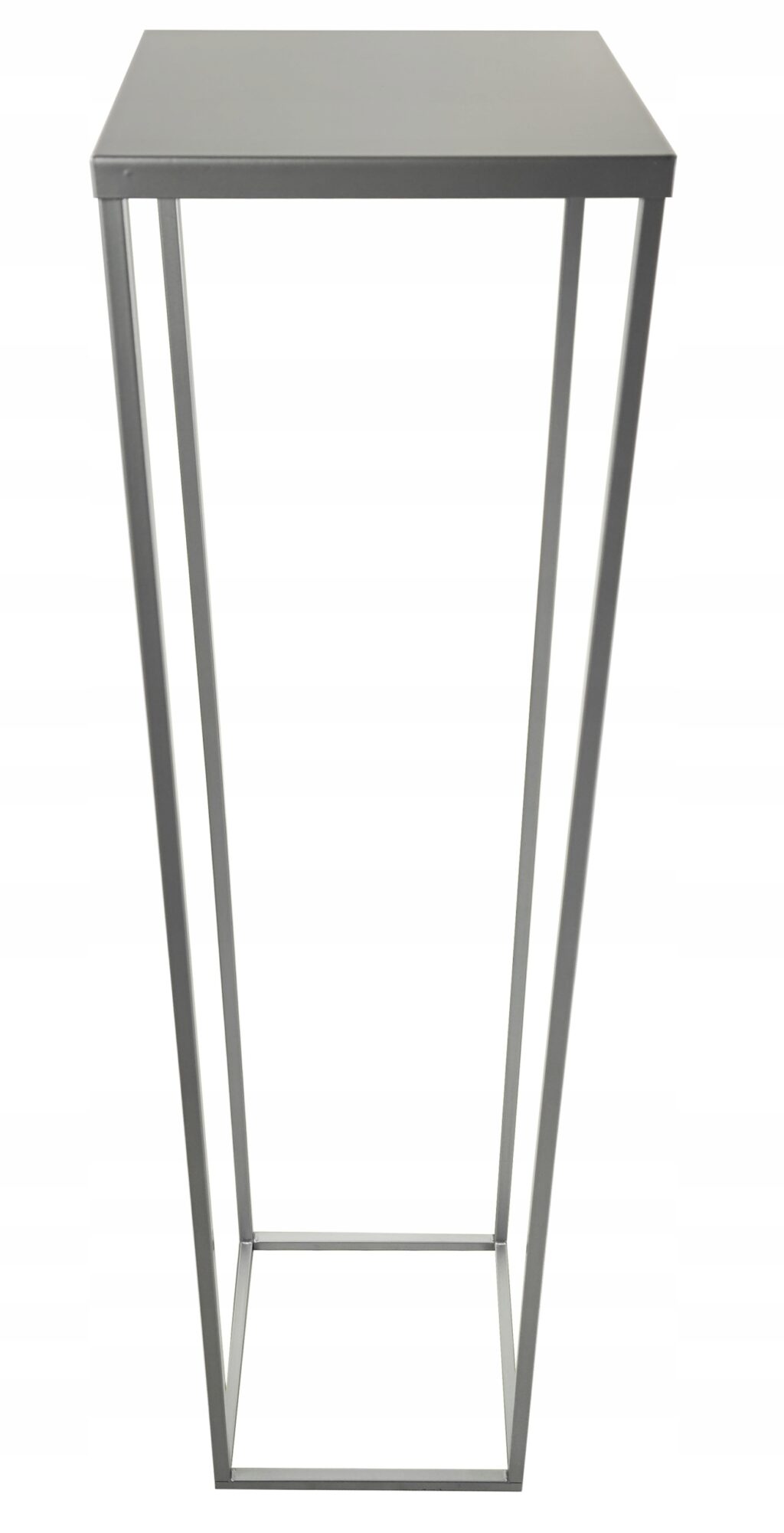 Kwietnik stojący metalowy glamour 100cm srebrny - obrazek 2