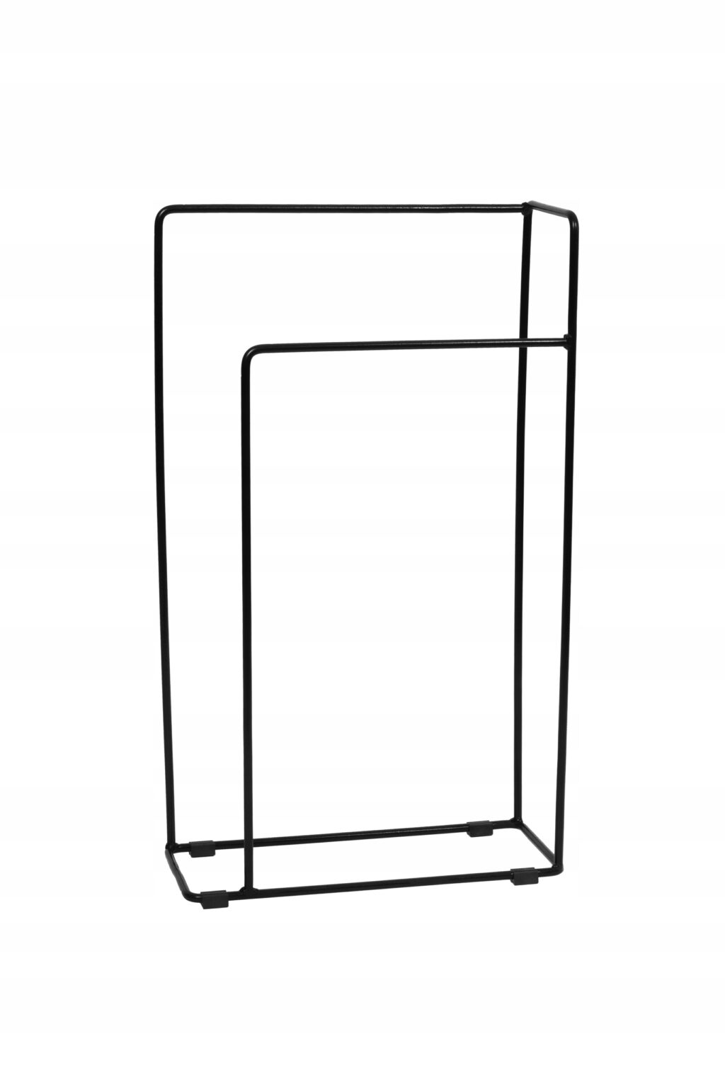 Stojak wieszak łazienkowy na ręczniki loft czarny - obrazek 3