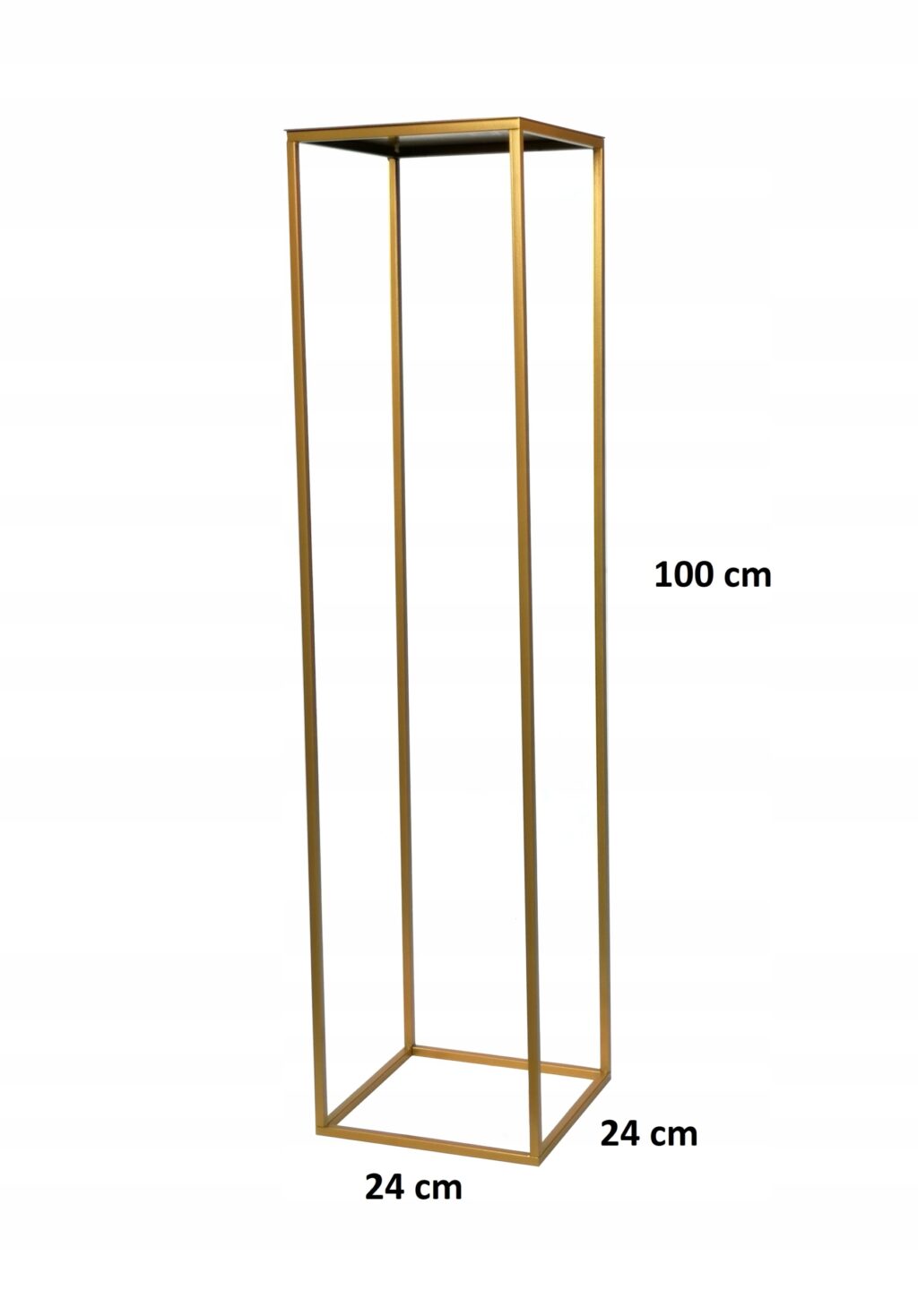 Kwietnik stojący metalowy złoty 100cm glamour loft - obrazek 5