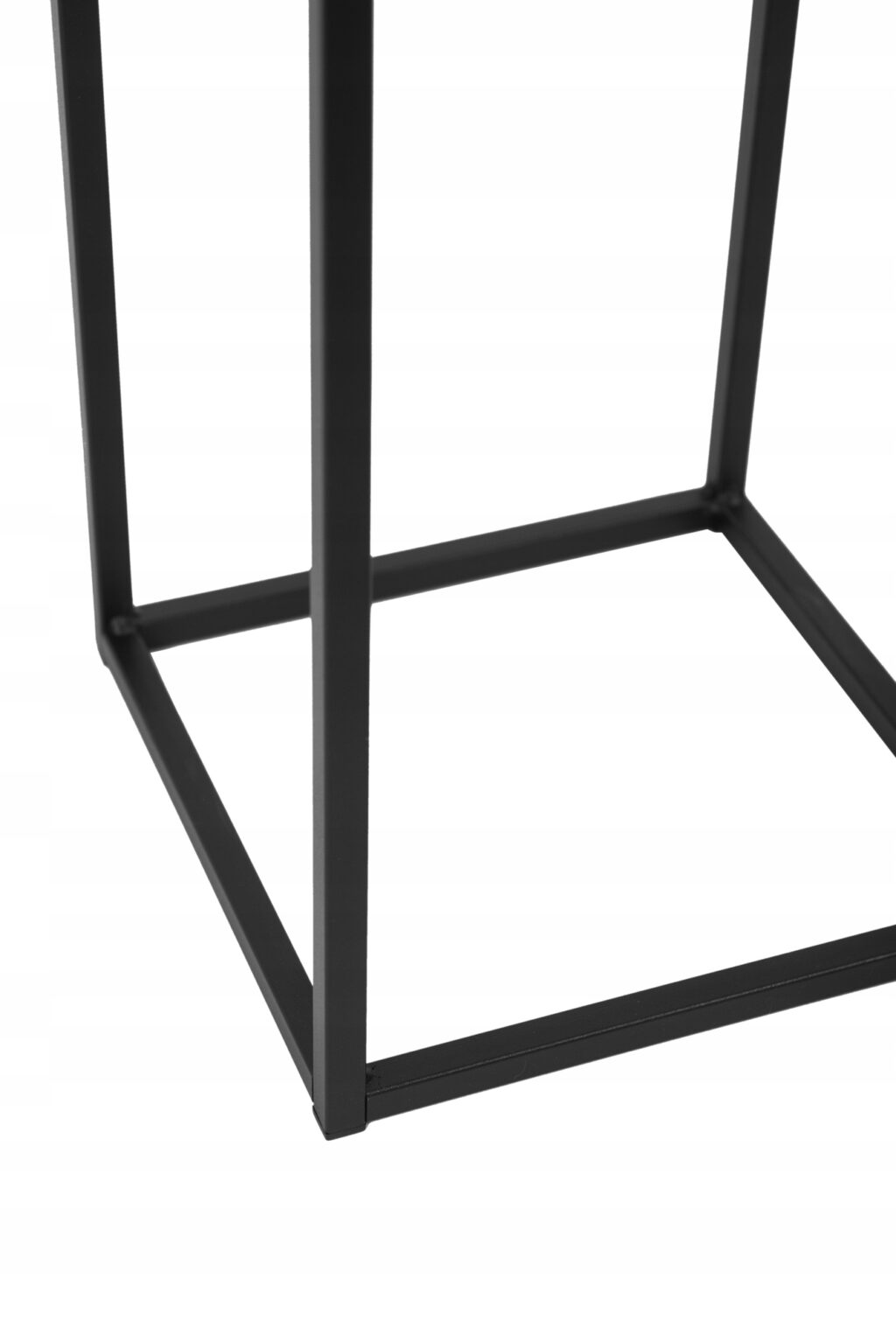 Kwietnik stojący metalowy loft czarny 80cm - obrazek 9