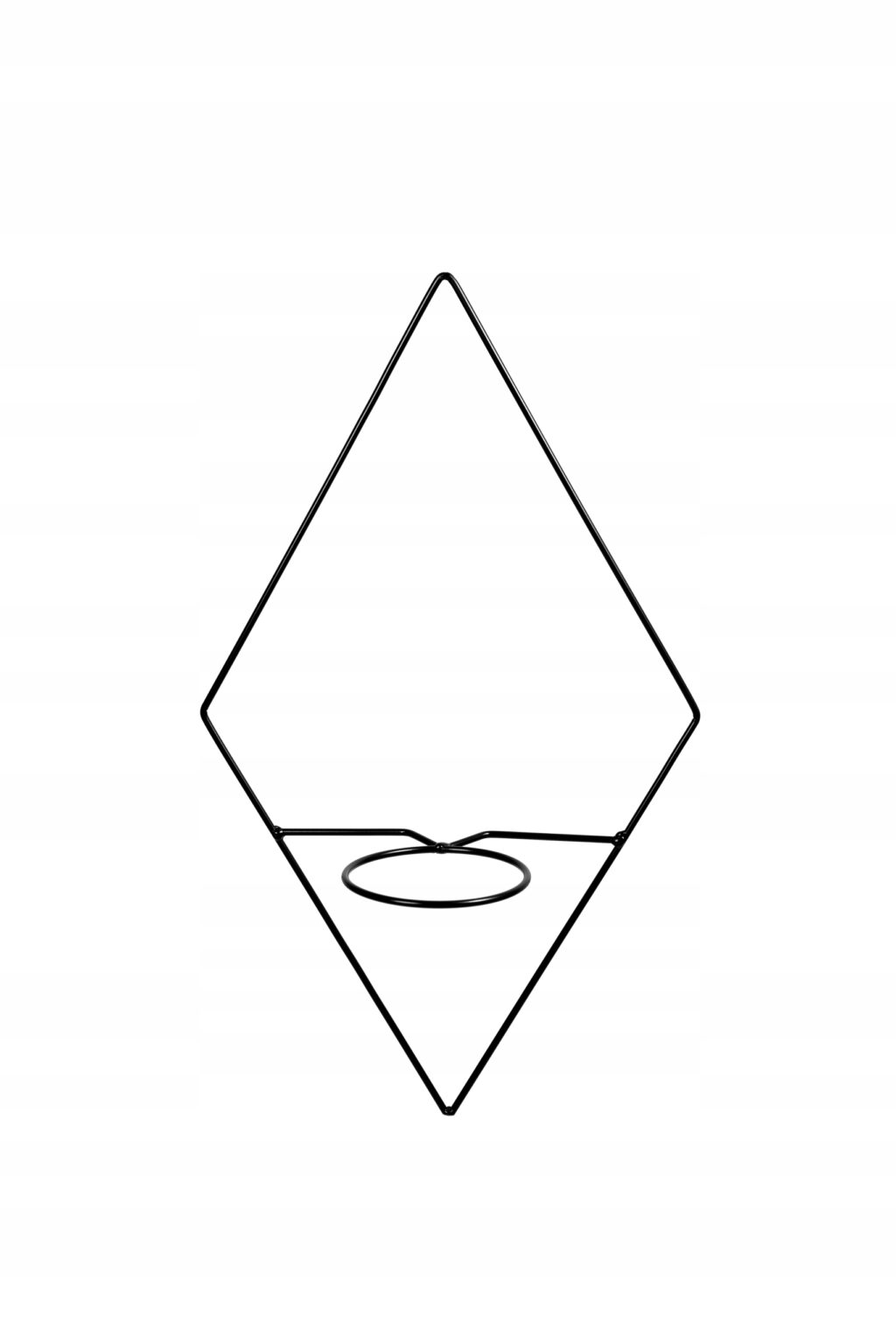 Kwietnik wiszący na ścianę loft czarny Diamante - obrazek 3