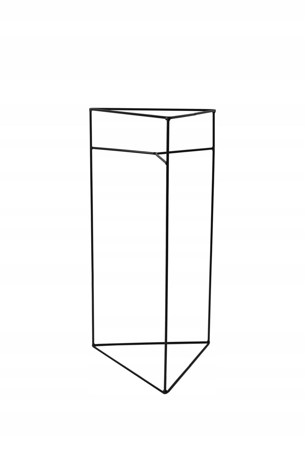 Kwietnik stojący metalowy loft czarny drut Asta - obrazek 2