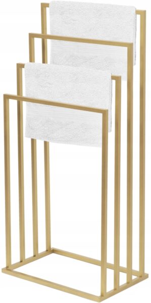 Stojak na ręczniki Vivo 4-ramienny złoty