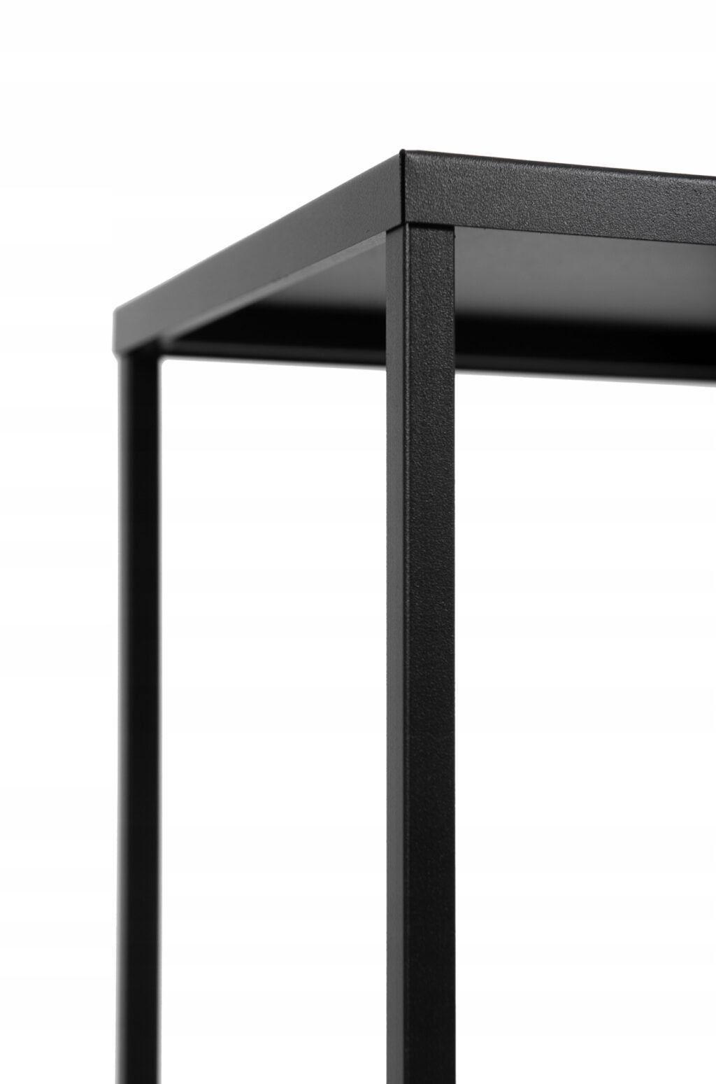 Kwietnik stojący metalowy loft czarny 80cm - obrazek 10