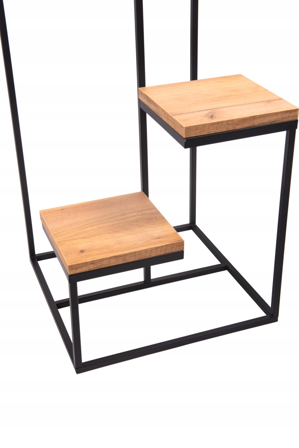 Kwietnik stojak metalowy loft 4 donicowy dąb craft - obrazek 5