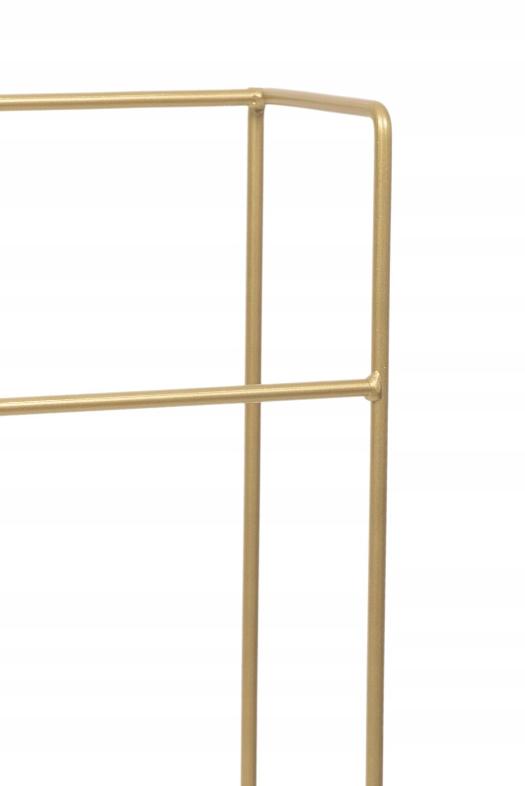 Stojak wieszak łazienkowy na ręczniki loft złoty - obrazek 6