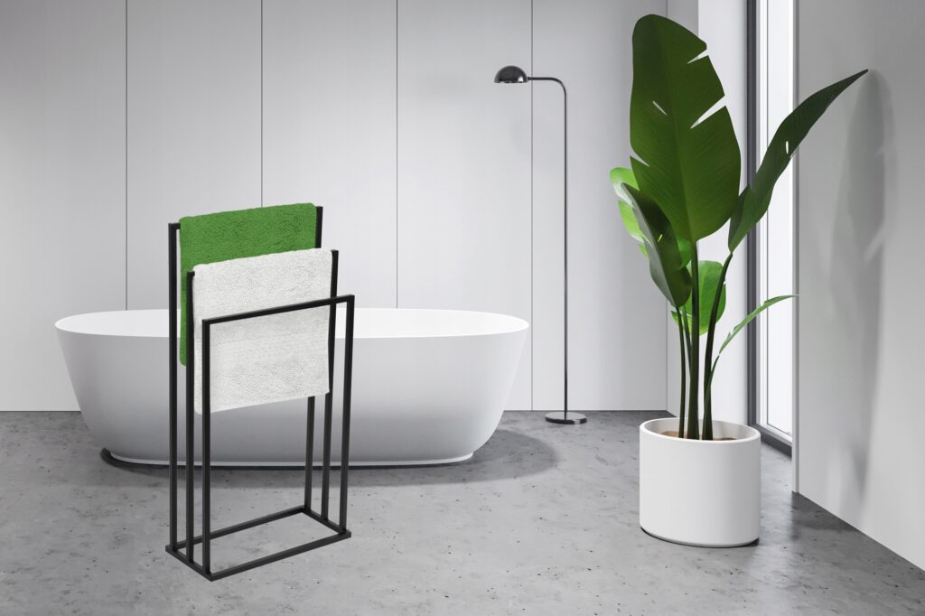 Stojak na ręczniki Vivo 3-ramienny czarny - obrazek 2