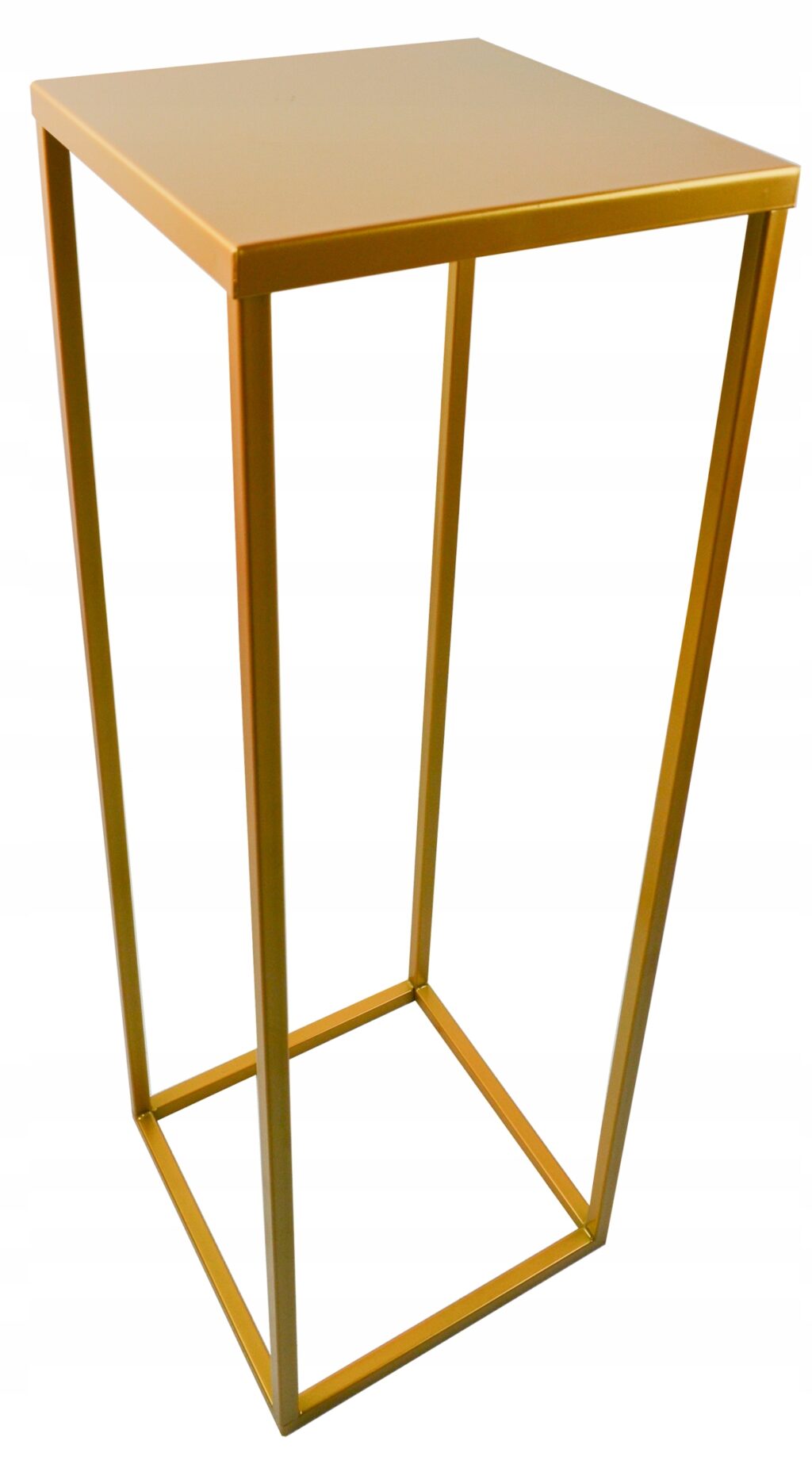 Kwietnik stojący metalowy loft złoty 60cm - obrazek 2