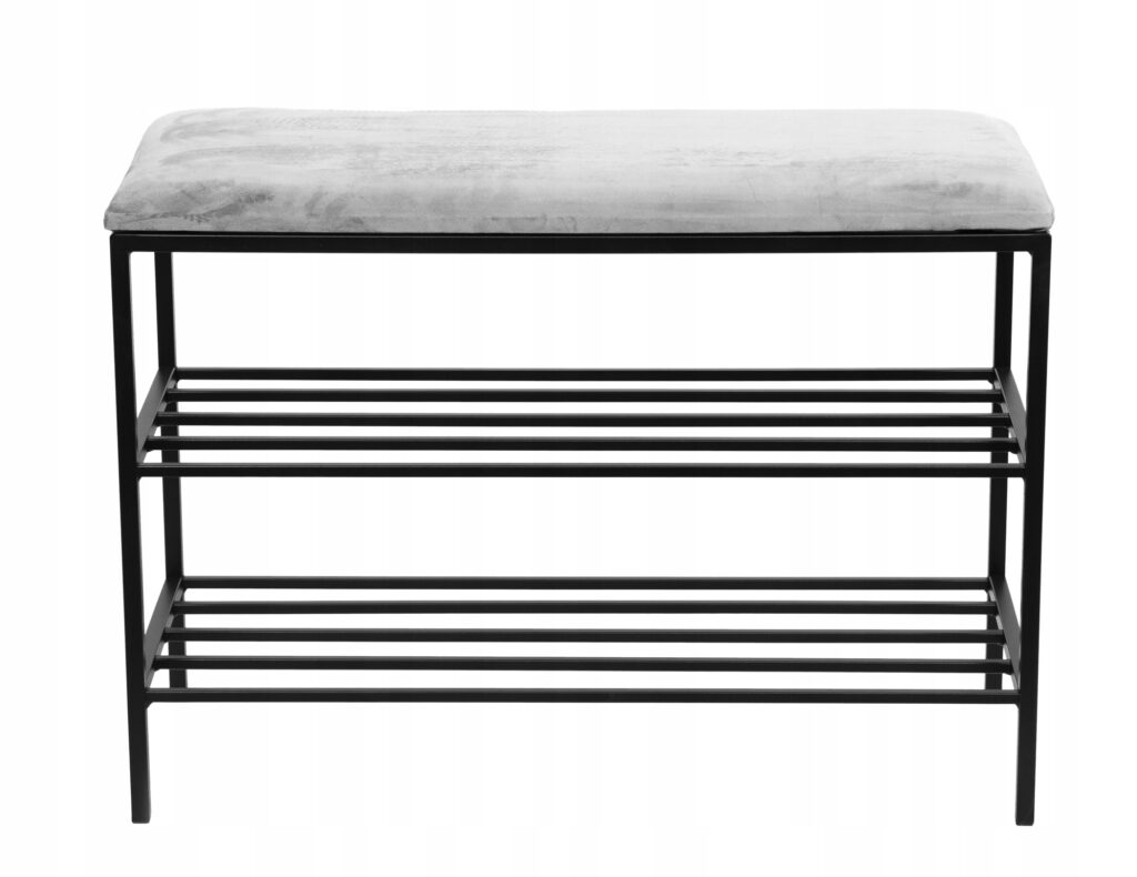 Szafka na buty Posto z siedziskiem szarym