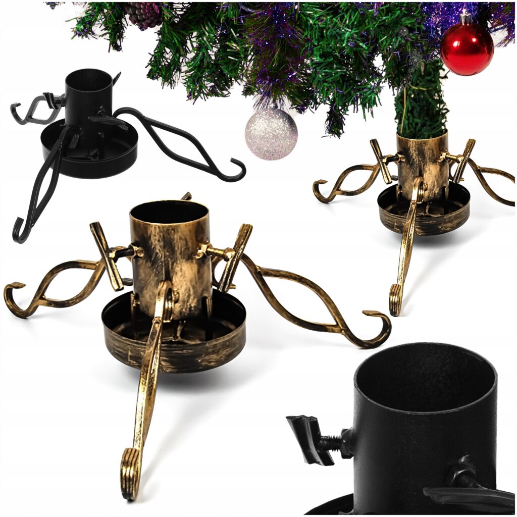 Stojak Pod Choinkę Choinkowy LOFT Duży XXL Metalowy Misa Na Wodę Patyna