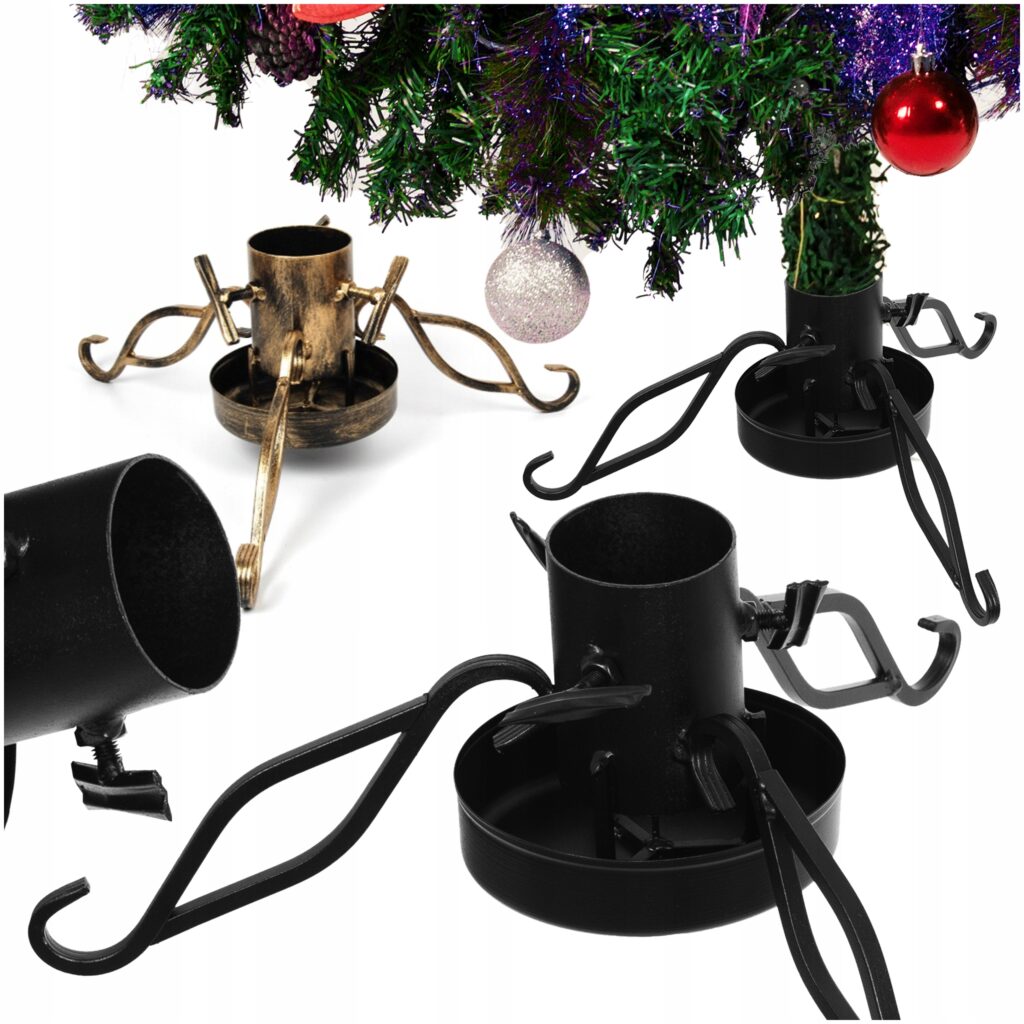 Stojak Pod Choinkę Choinkowy LOFT Duży XXL Metalowy Misa Na Wodę CZARNY