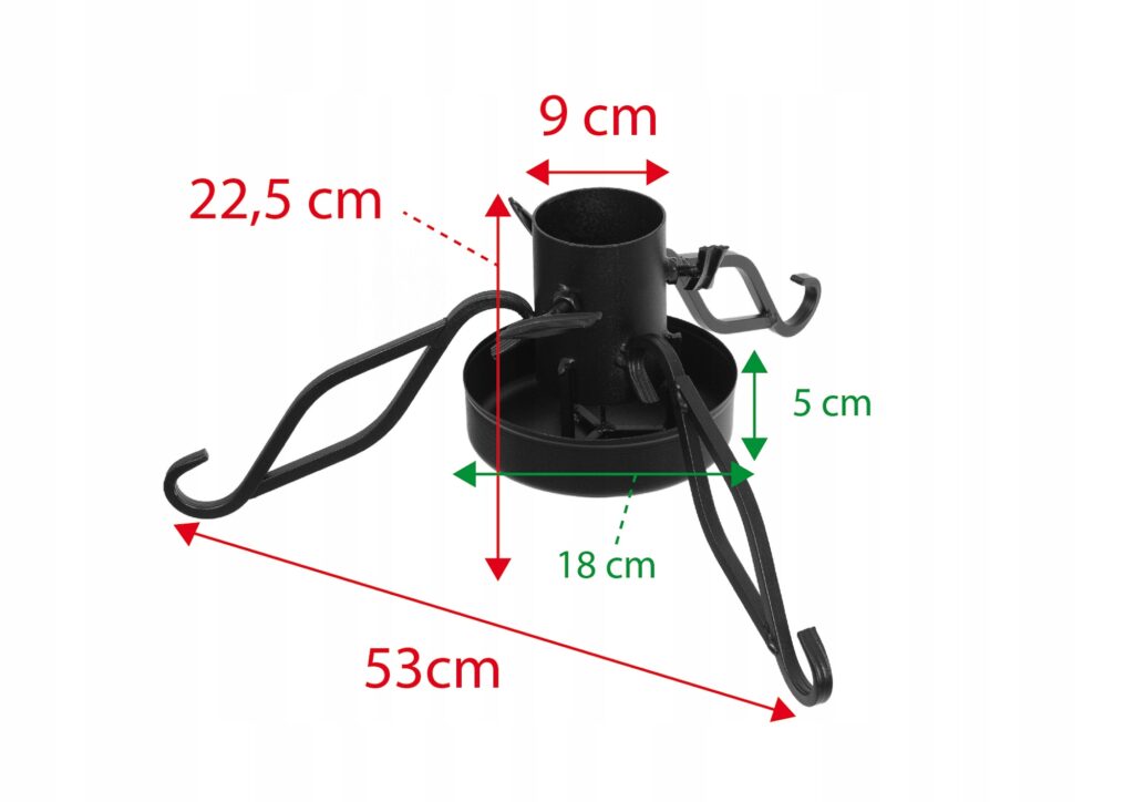 Stojak Pod Choinkę Choinkowy LOFT Duży XXL Metalowy Misa Na Wodę Patyna - obrazek 10