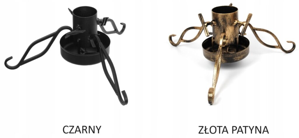 Stojak Pod Choinkę Choinkowy LOFT Duży XXL Metalowy Misa Na Wodę CZARNY - obrazek 11